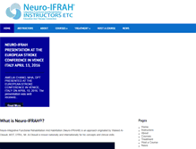 Tablet Screenshot of neuro-ifrahinstructors.com